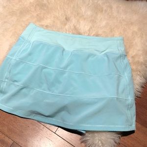 Ice Blue Lululemon Pleated Skort